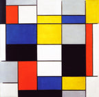 Teli mintás női trikó ( Piet Mondrian - Compositon A )