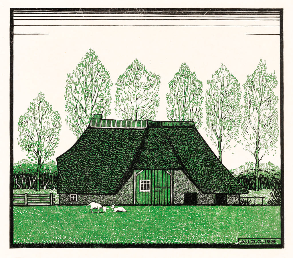 Hosszú női ruha (Julie de Graag - Farmhouse with thatched roof)
