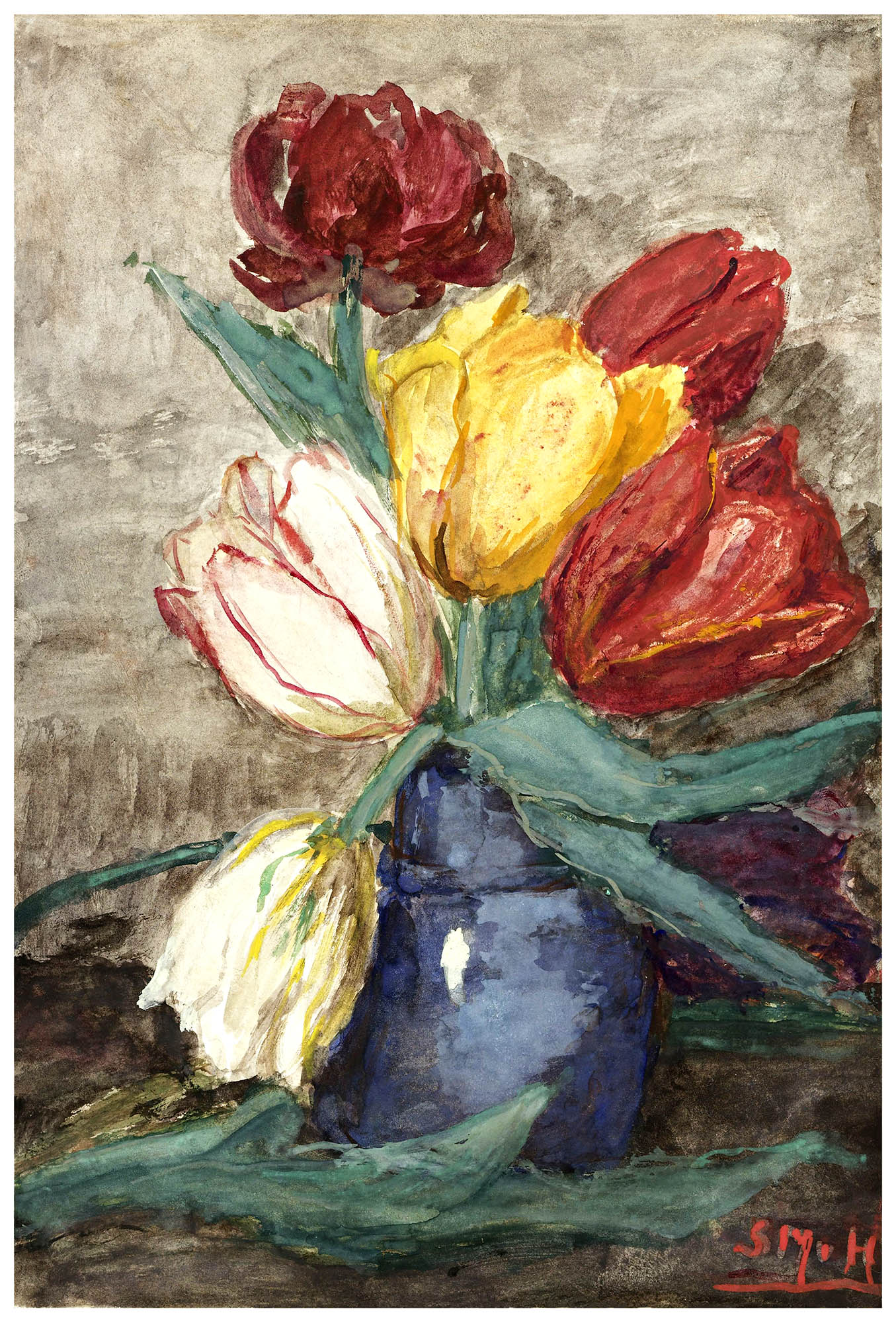 Vászon tornazsák ( Sientje Mesdag-van Houten - Tulpen in een vaas)