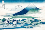 Teli mintás hosszú ujjú póló ( Katsushika Hokusai - Umezawa Marsh in Sagami Province )