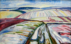 Kapucnis pulóver (Edvard Munch - Winter Landscape)