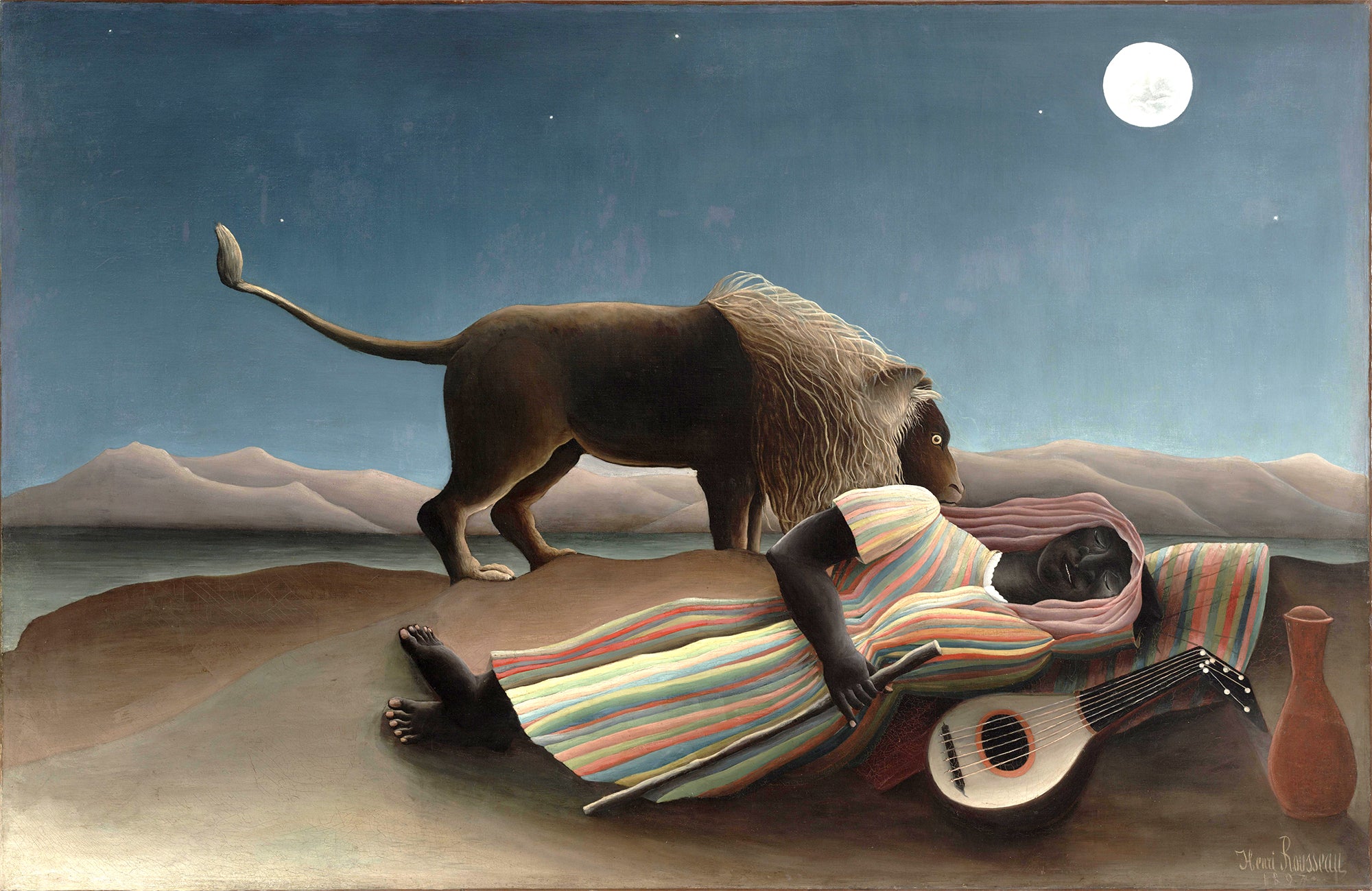 Oversized póló (Henri Rousseau- La Bohémienne endormie)