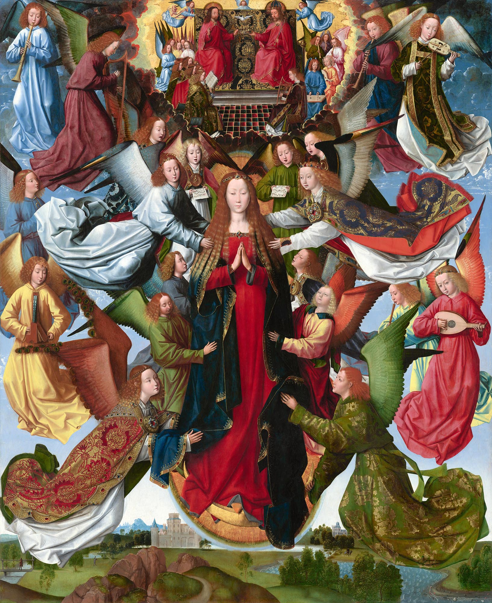 Vászon tornazsák ( Master of the Saint Lucy Legend - Mary, Queen of Heaven )