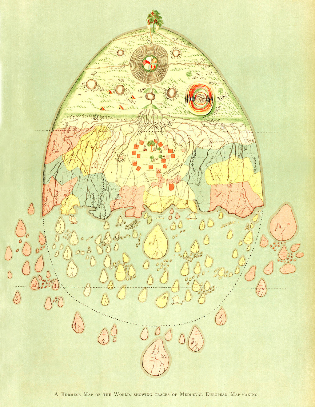 Hosszú női ruha ( William Griggs- A Burmese map of the world)