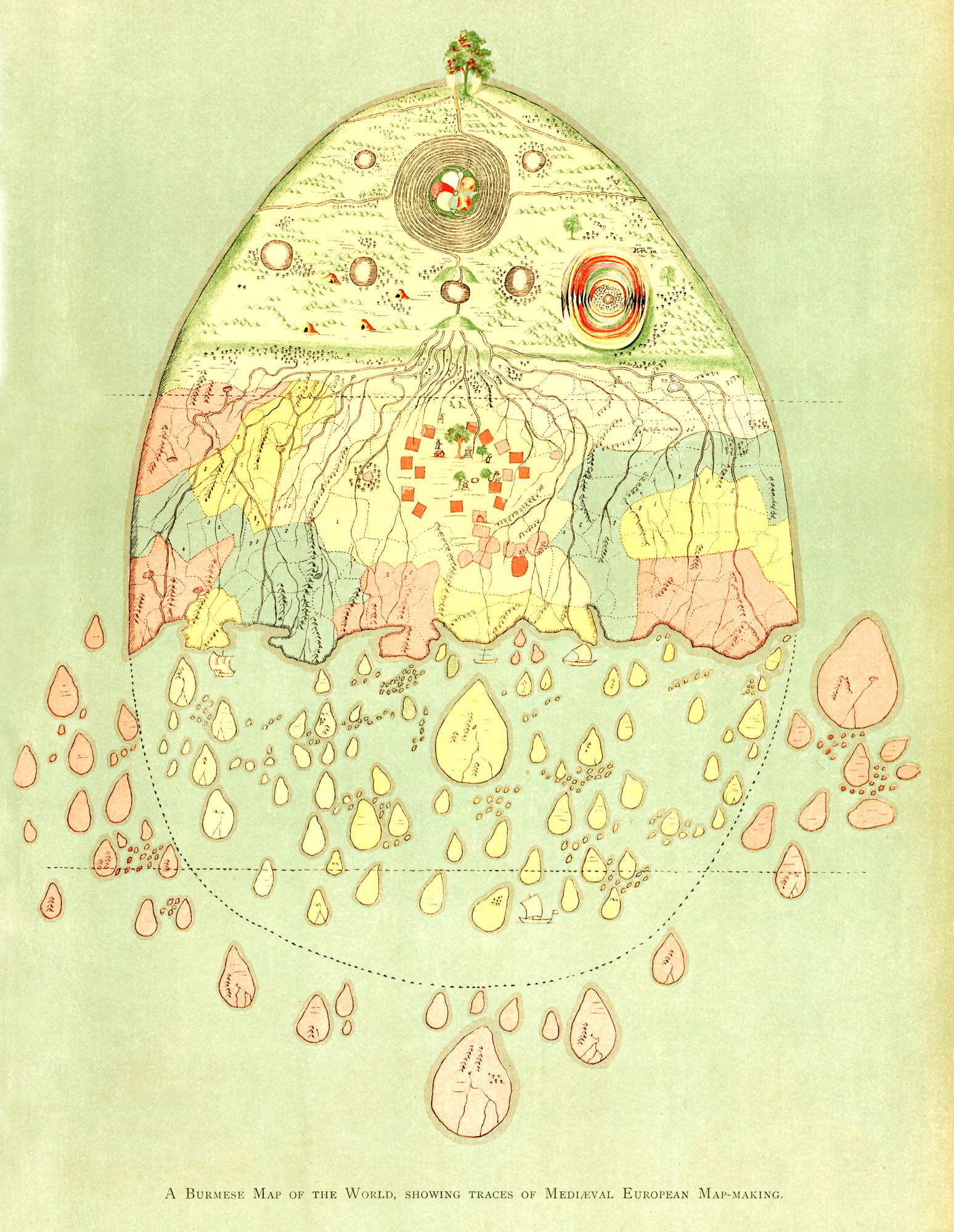 Hosszú női ruha ( William Griggs- A Burmese map of the world)