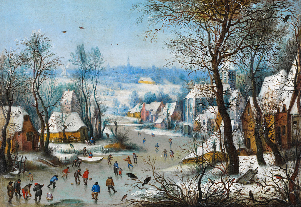 Vászon tote táska (Pieter Bruegel-Winter Landscape with a Bird Trap)