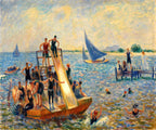 Vászon tornazsák ( William Glackens - The Raft )