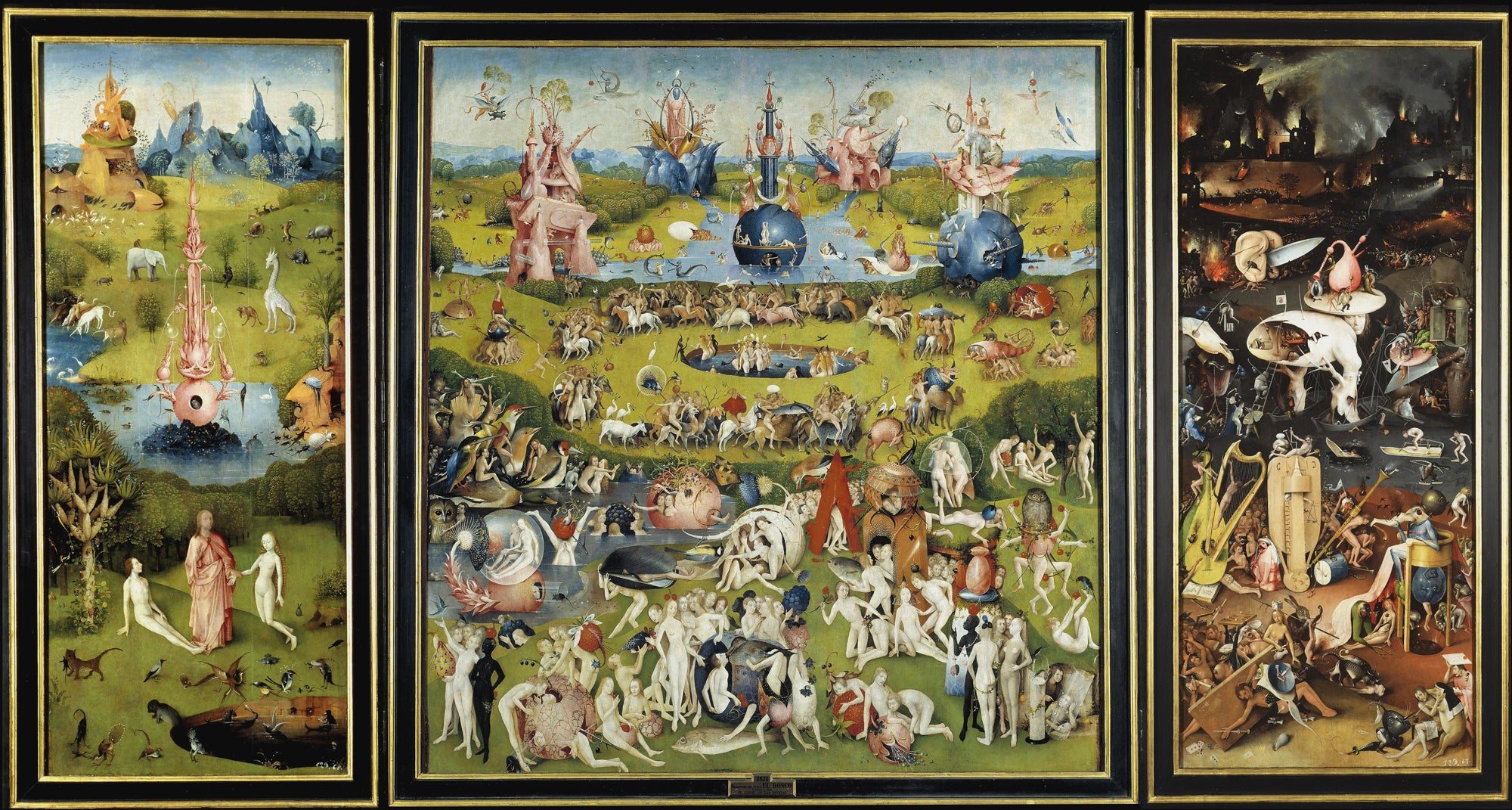 Vászon tote táska (Hieronymus Bosch -The Garden of Earthly Delights)