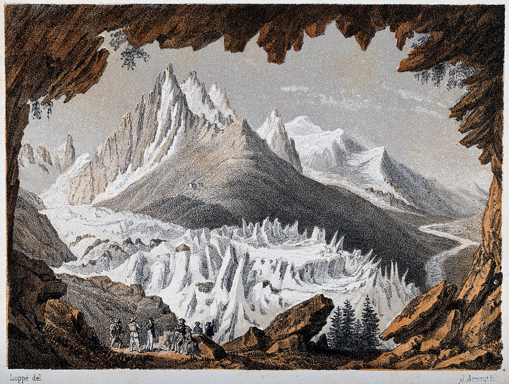 Modern stílusú hátizsák laptop zsebbel (J. Arnout - The Glacier des Bains)