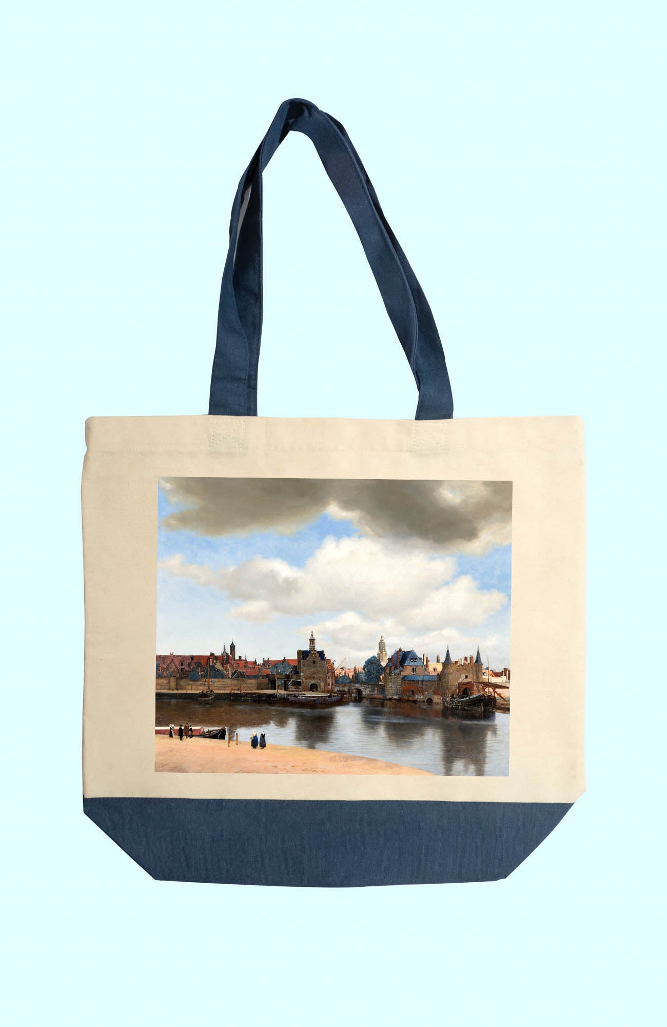 Vászon tote táska ( Johannes Vermeer - View of Delft )