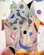 Teli mintás női trikó ( Paul Klee- Persische Nachtigallen )