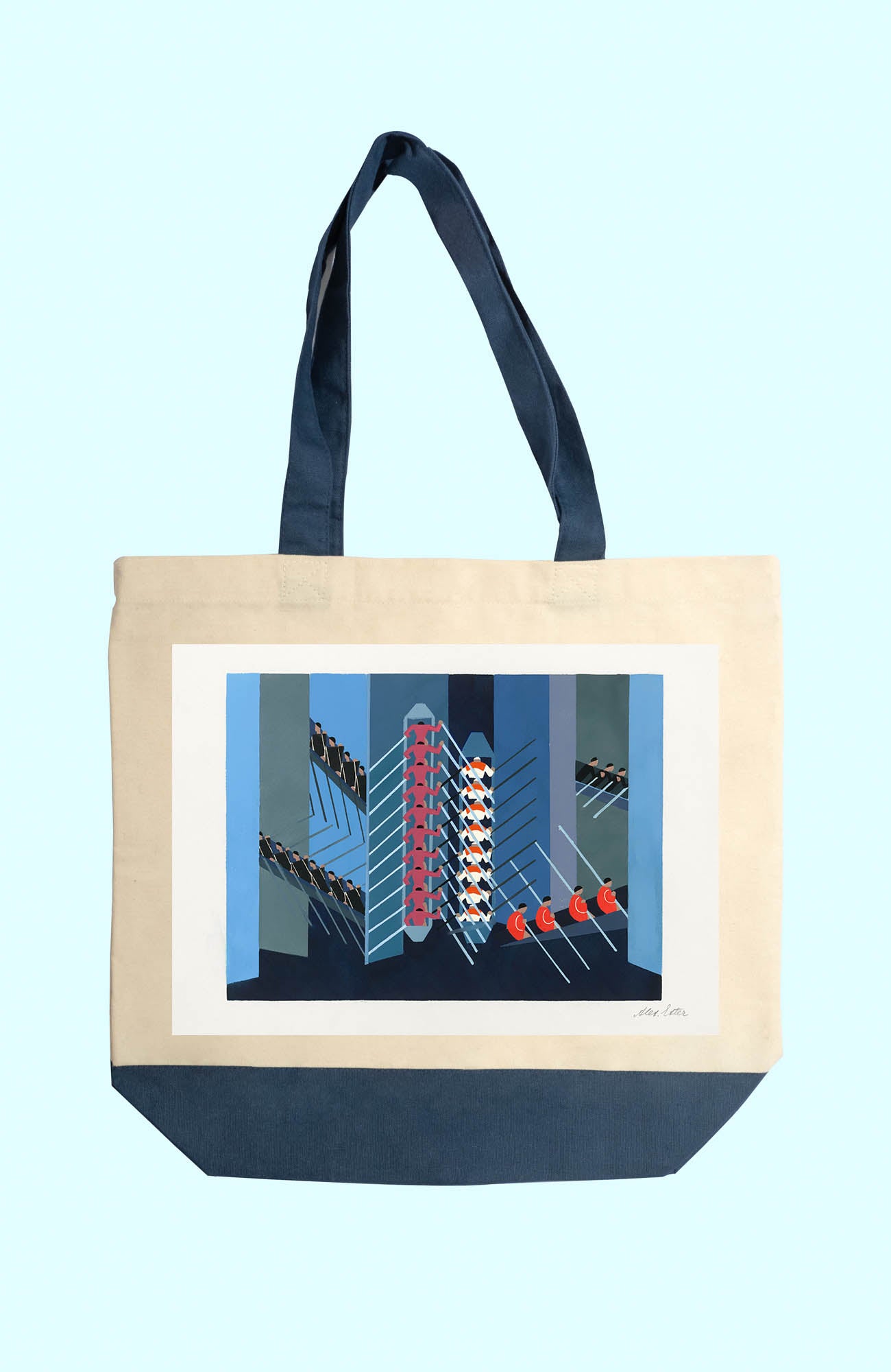 Vászon tote táska (Alexandra Exter - Boat Review)
