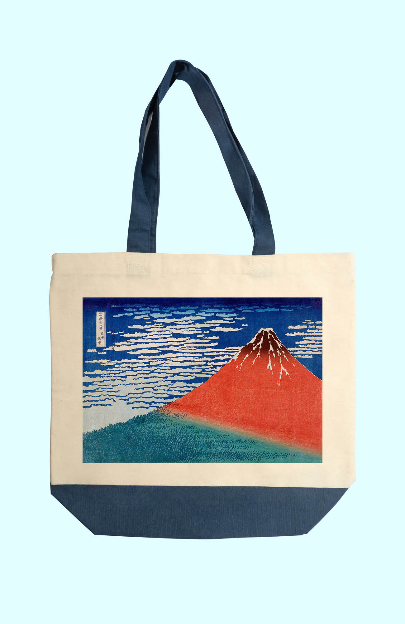 Vászon tote táska (Katsushika Hokusai - Red Fuji)