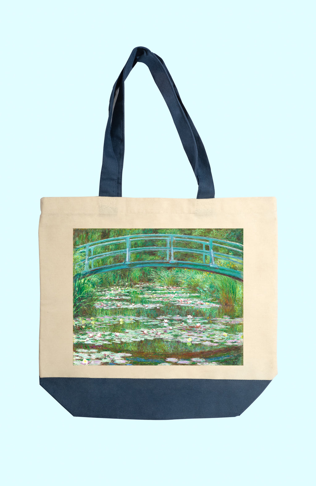 Vászon tote táska (Claude Monet- Bridge over a Pond of Water Lilies)