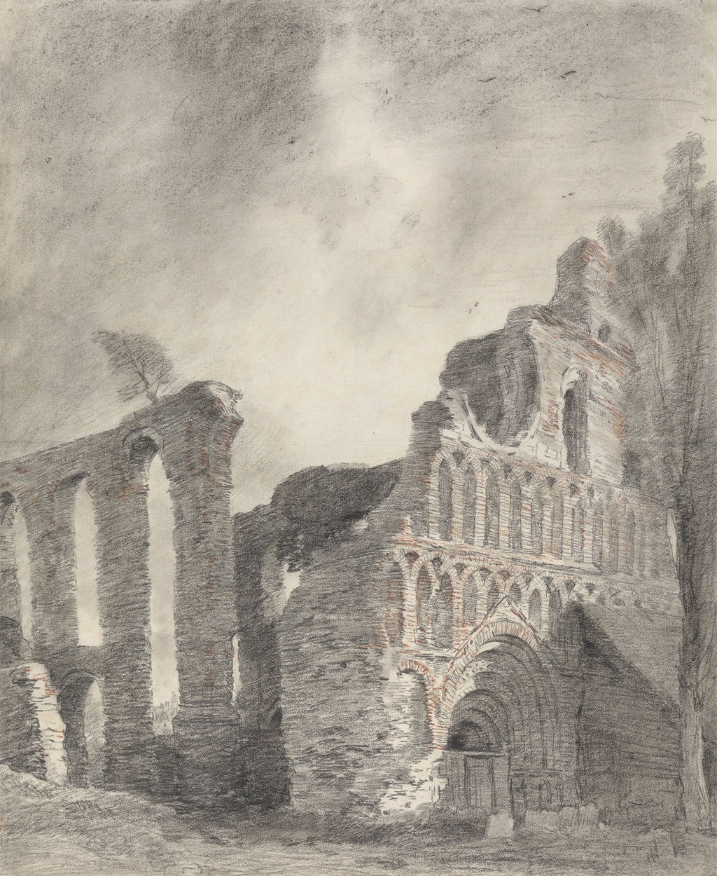 Női trikó (John Constable- St Botolph's Priory)