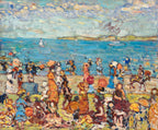 Vászon tote táska (Maurice Prendergast - Beach Scene )