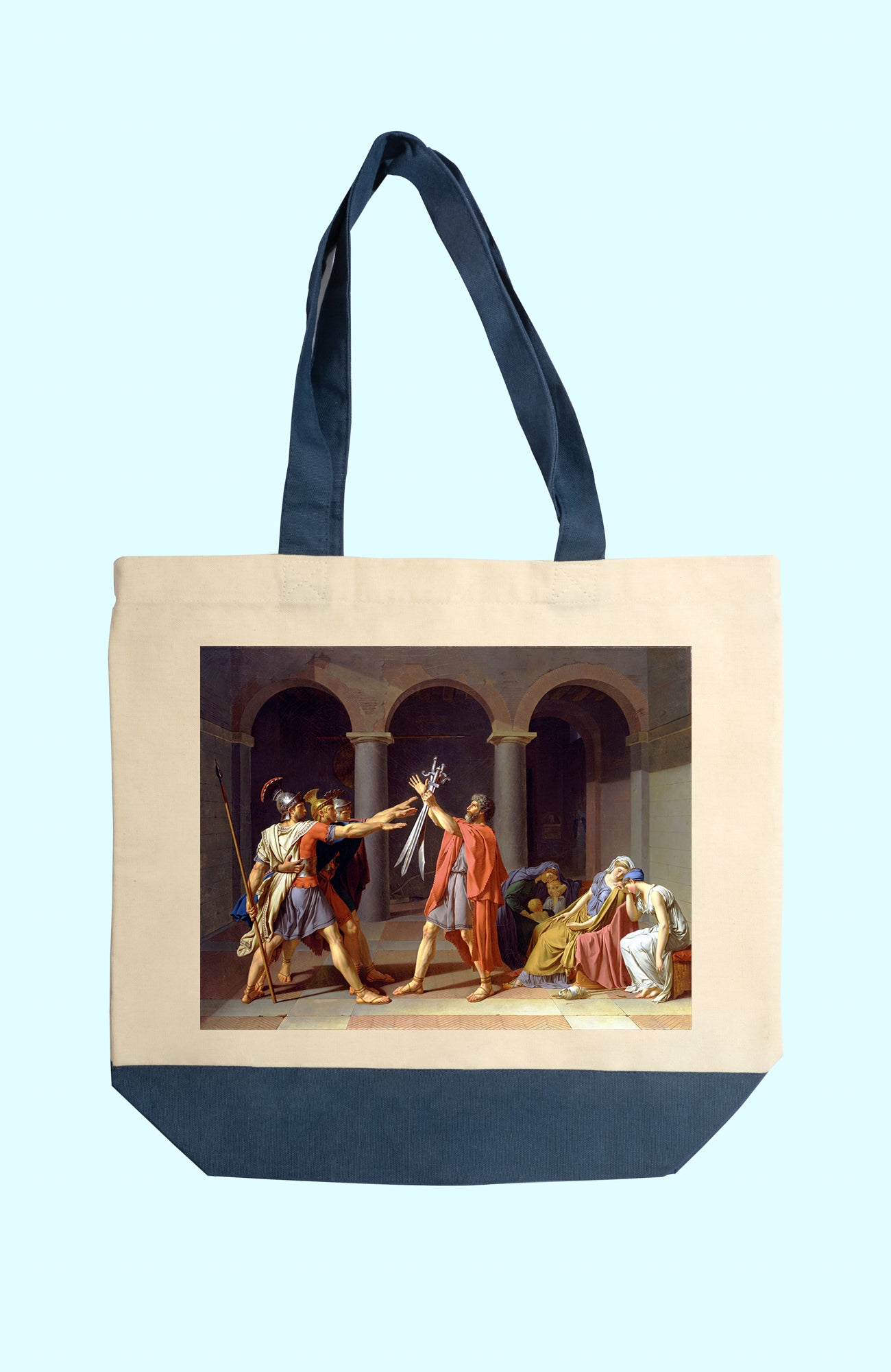 Vászon tote táska (Jacques-Louis David -Le Serment des Horaces)