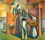 Modern stílusú hátizsák laptop zsebbel (Benjamin F. Berlin - Untitled)