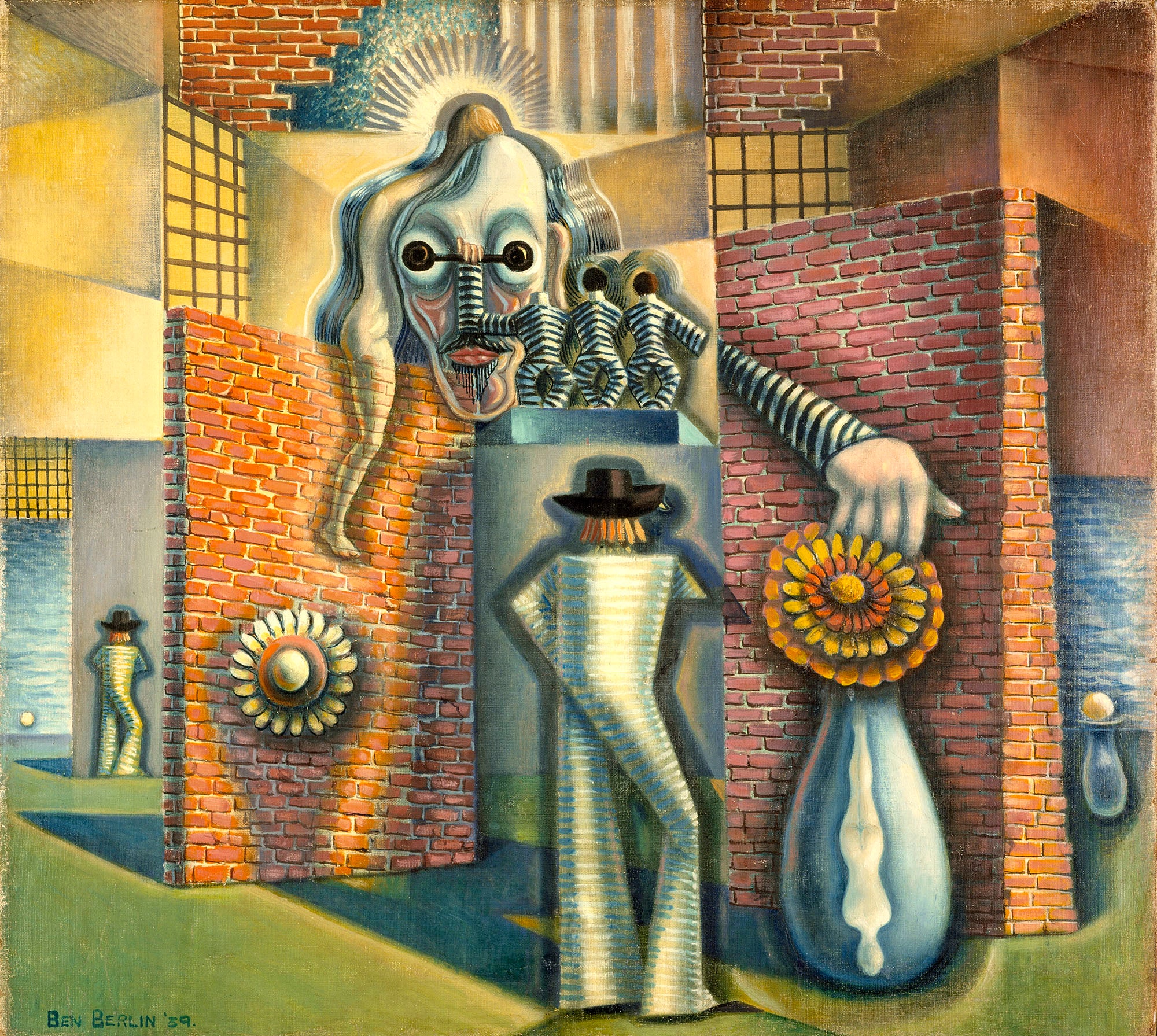 Modern stílusú hátizsák laptop zsebbel (Benjamin F. Berlin - Untitled)