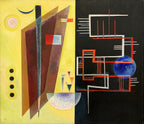 Modern stílusú hátizsák laptop zsebbel (Wassily Kandinsky-Inner Alliance)