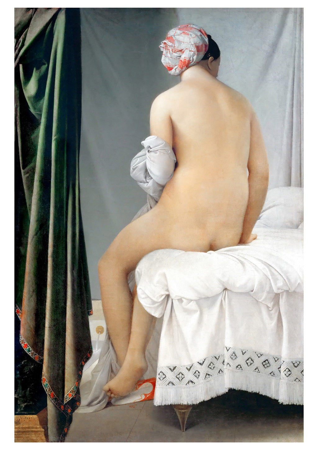 Modern stílusú hátizsák laptop zsebbel (Jean-Auguste-Dominique Ingres - The Valpinçon Bather)