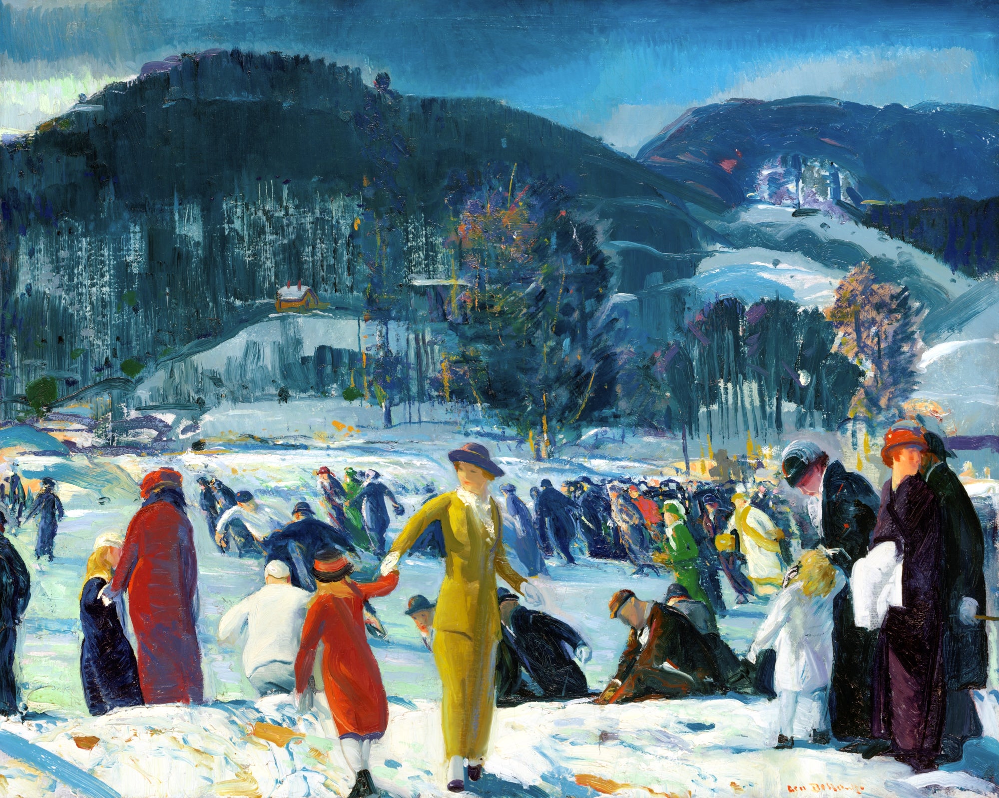 Oversized póló (George Bellows - Love of Winter)