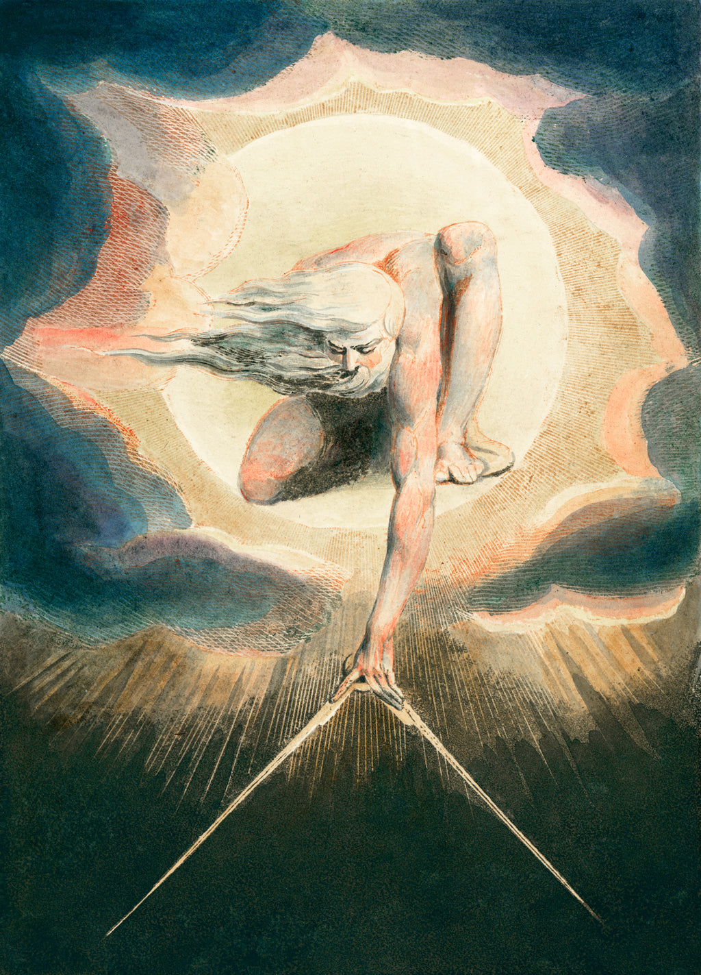 Oversized póló (William Blake - The Ancient of Days)