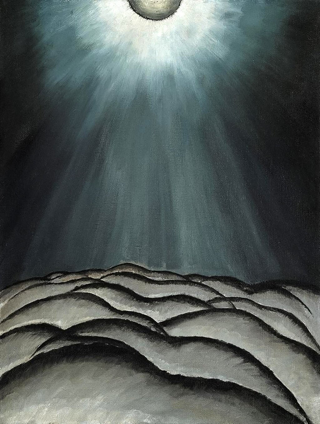 Oversized póló (Arthur Dove - Moon and Sea No. II)
