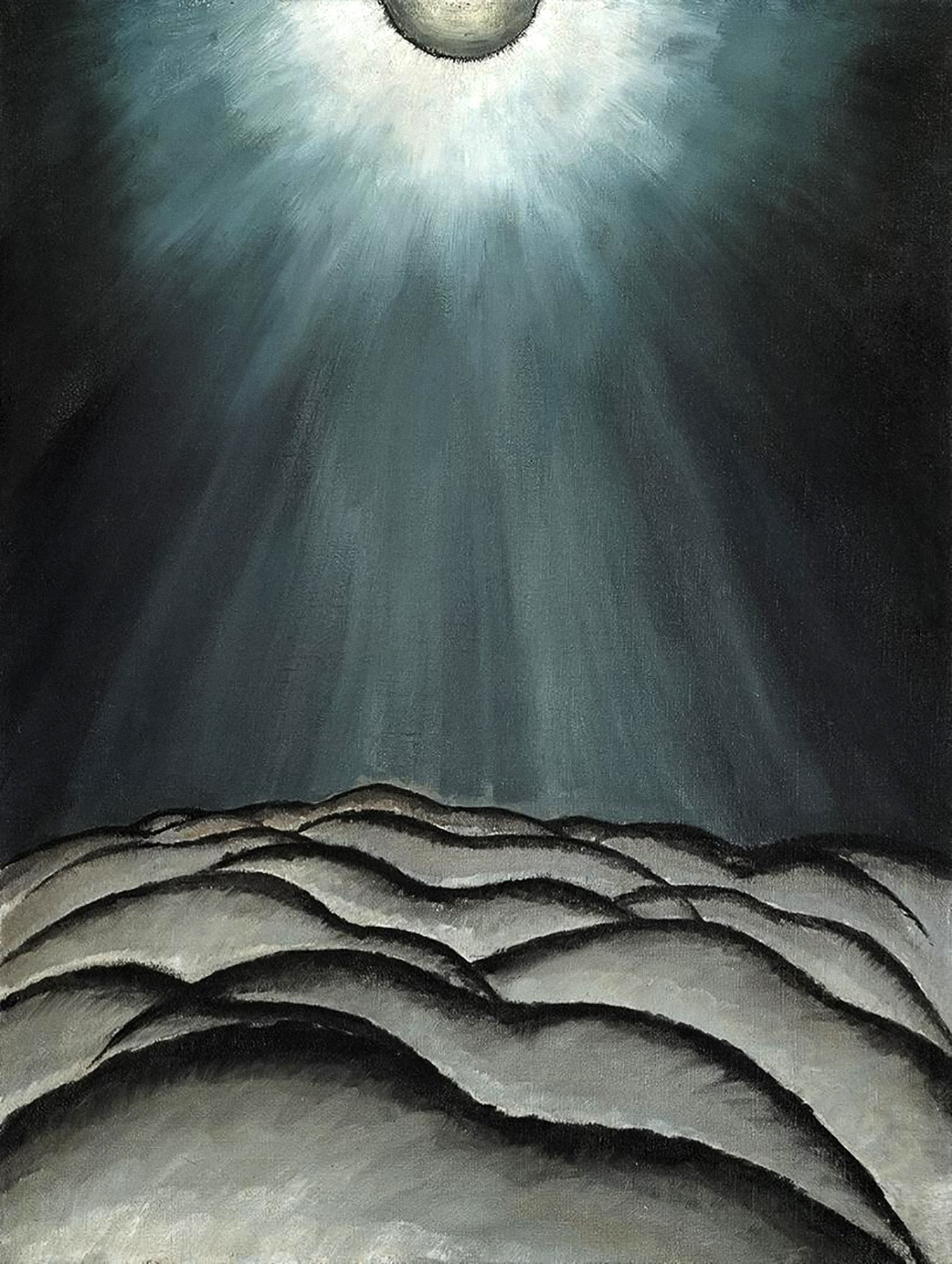 Oversized póló (Arthur Dove - Moon and Sea No. II)