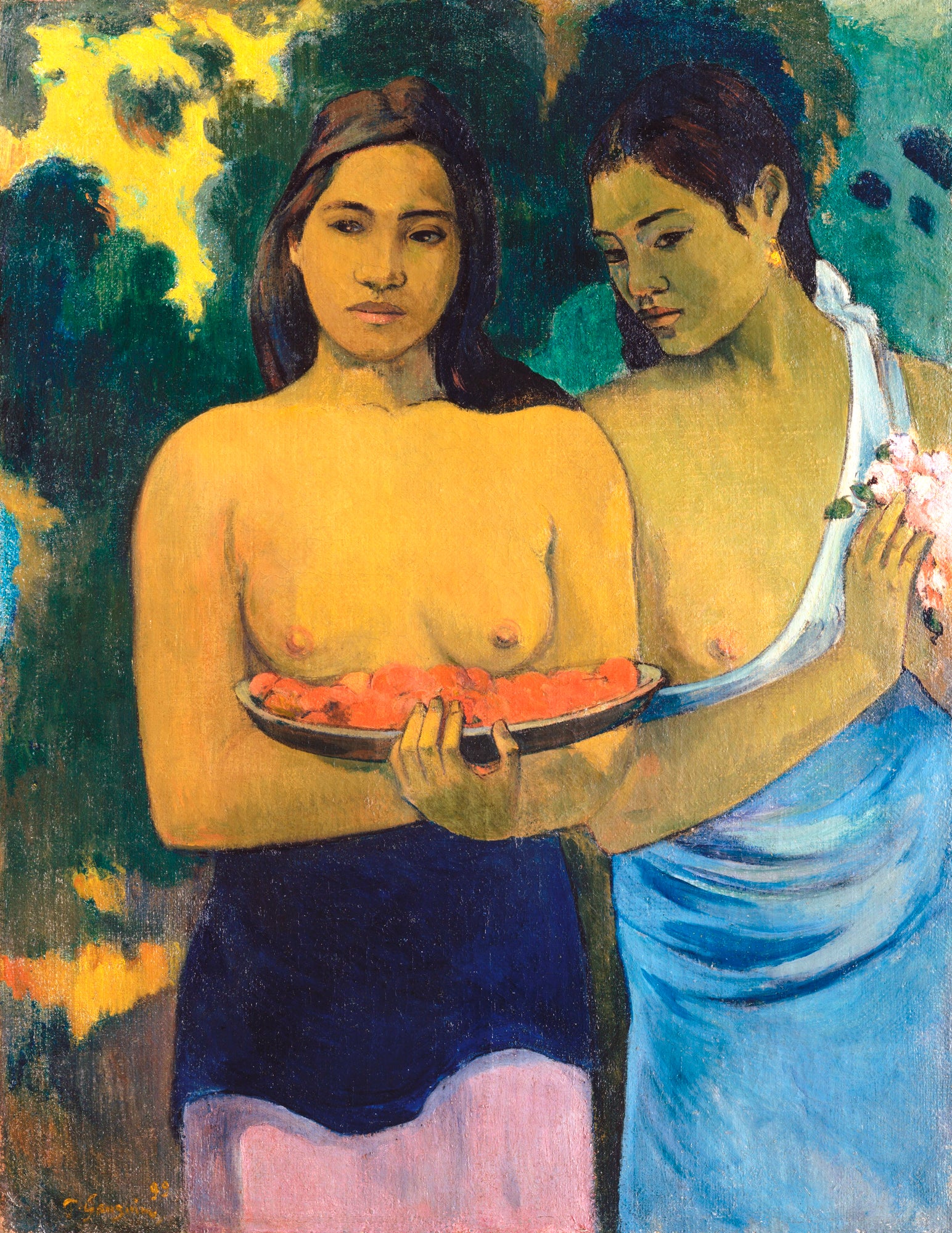 Oversized póló (Paul Gauguin - Two Tahitian Women)