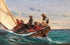 Oversized póló (Winslow Homer - The Flirt)
