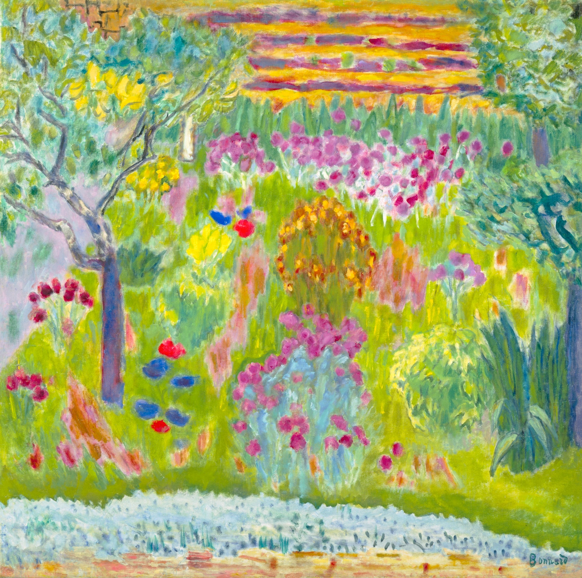 Oversized póló (Pierre Bonnard - Garden)