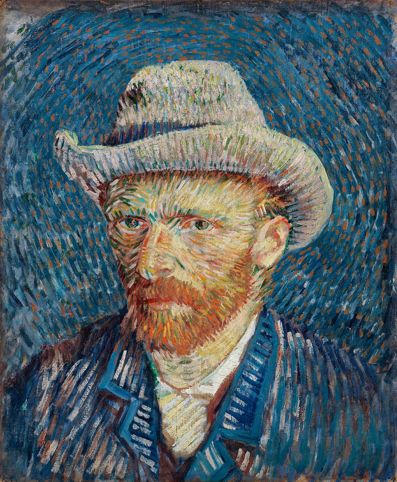 Oversized póló (Vincent van Gogh-Self-Portrait with Grey Felt Hat )