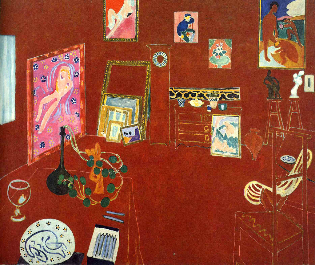 Hosszú női ruha (Henri Matisse- The Red Studio)