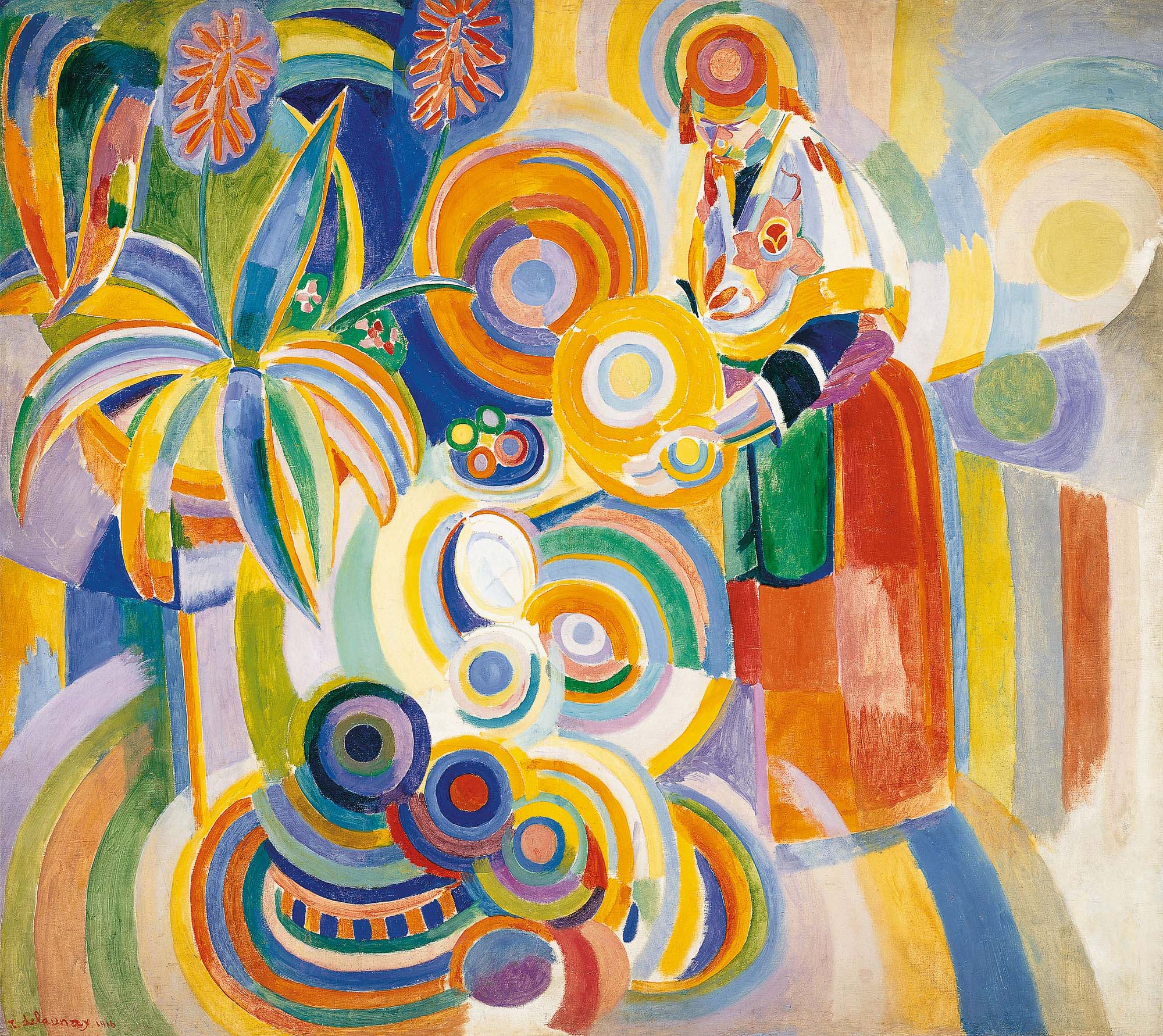 Rövid szabású női kapucnis melegítőfelső ( Robert Delaunay - The Large Portuguese )