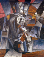 Fehér vászontáska fekete fogantyúval (Louis Casimir Ladislas Marcoussis- The Musician)