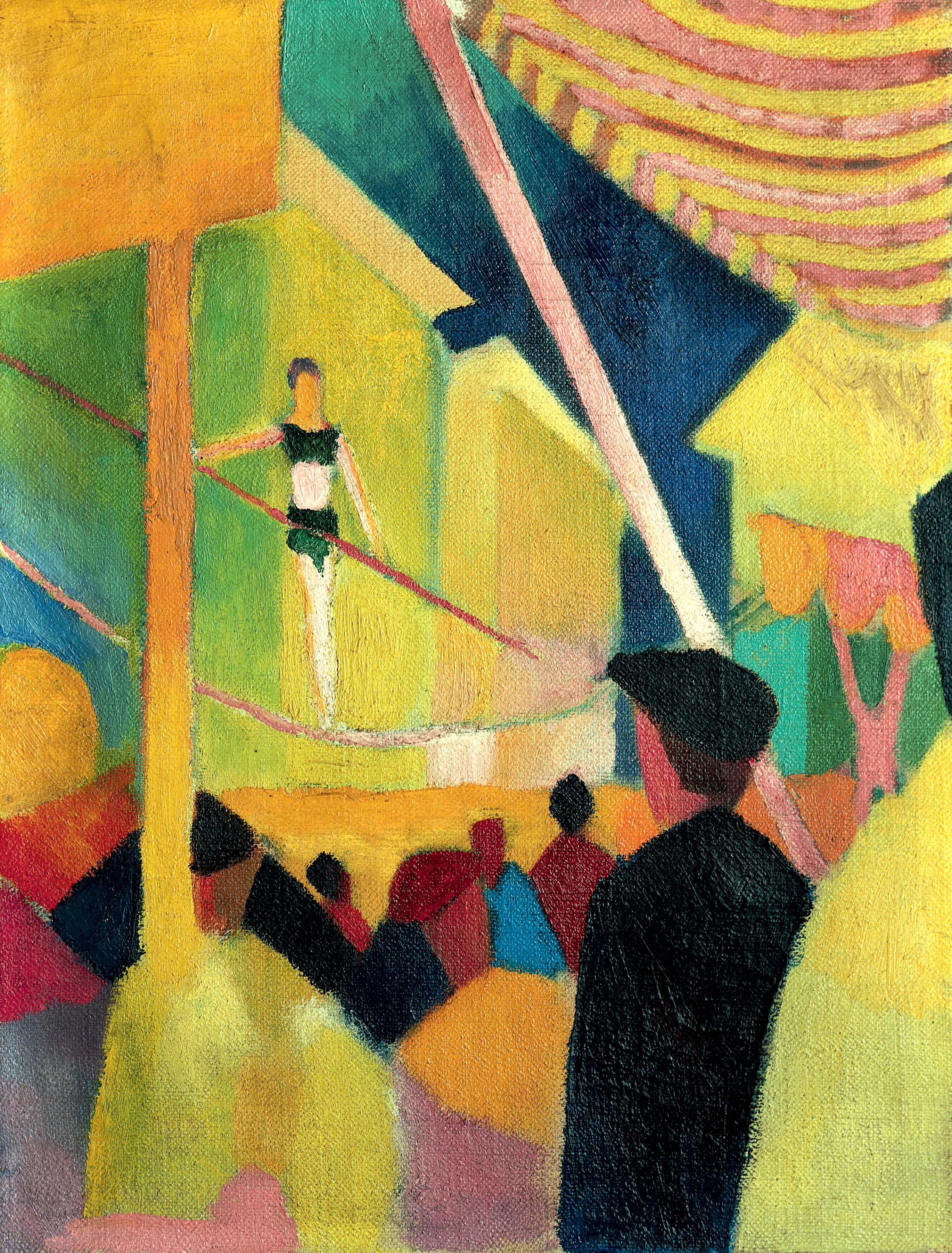 Teli mintás hosszú ujjú póló (August Macke - Seiltänzerin)