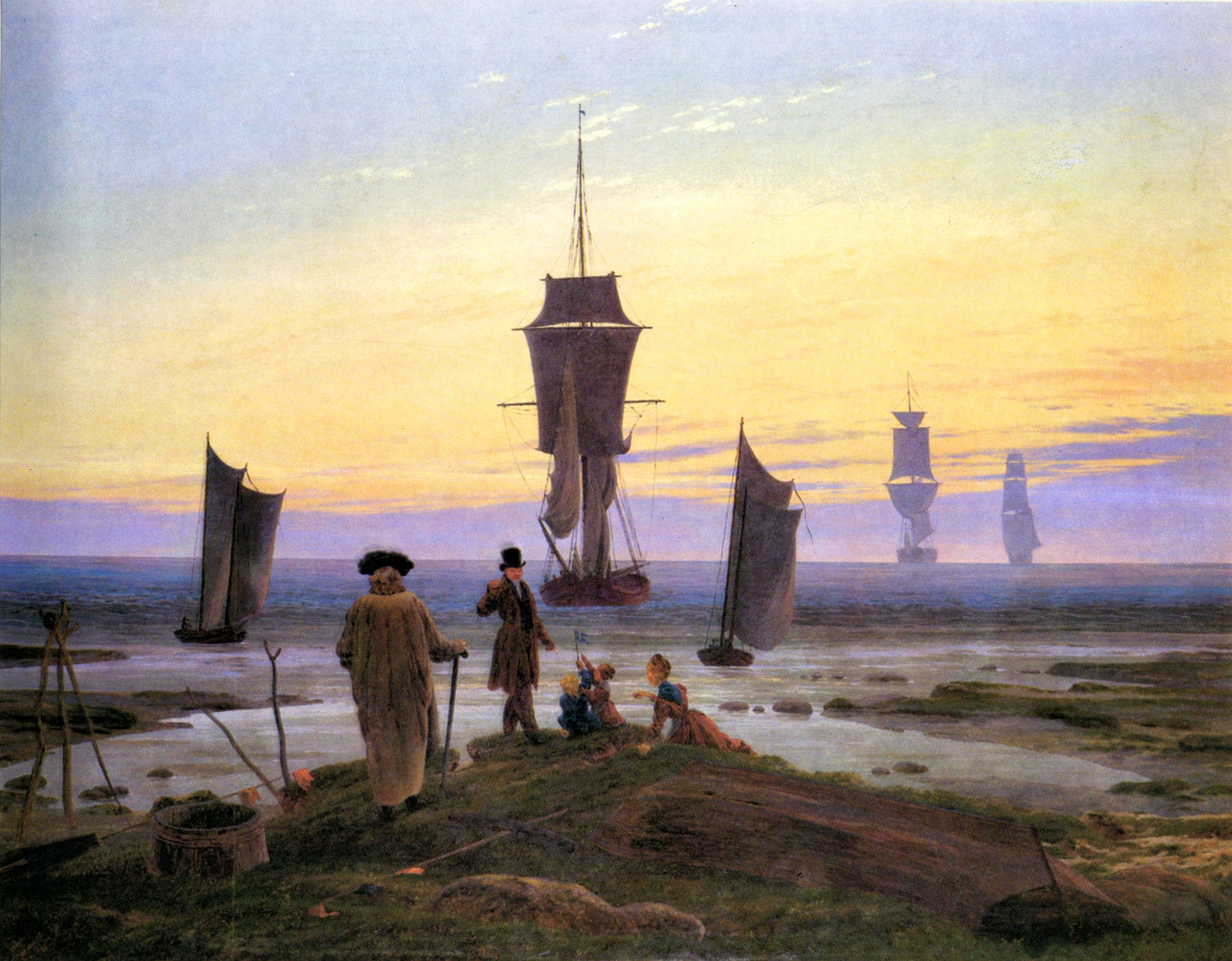 Női crop top ( Caspar David Friedrich- Die Lebensstufen )
