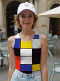 Teli mintás női trikó ( Piet Mondrian - Compositon A )