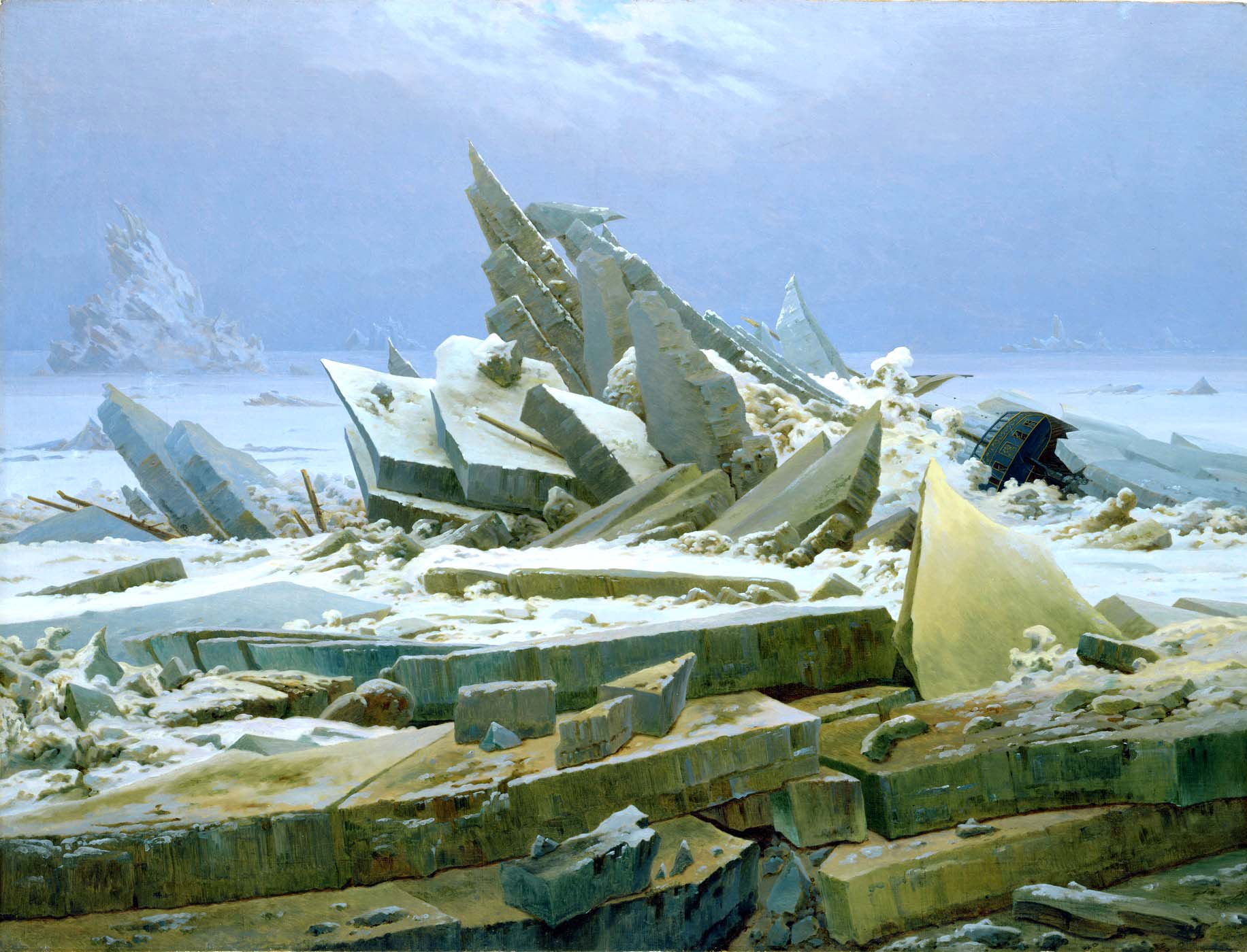 Hosszú női ruha ( Caspar David Friedrich - Das Eismeer )