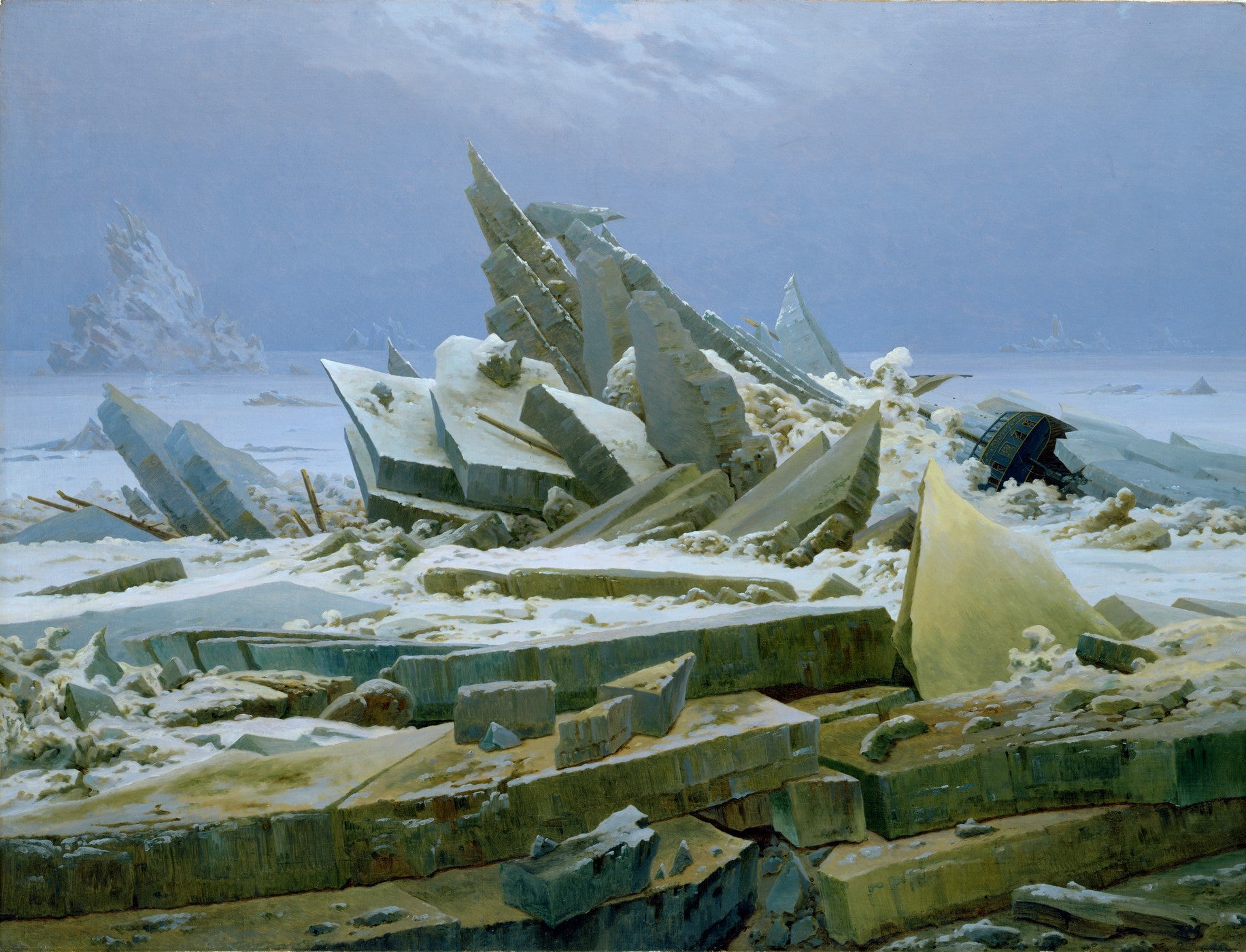 Oversized póló ( Caspar David Friedrich -  Das Eismeer)